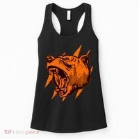 Sporty Chicago Skyline Roaring Bear Women's Tank Top thumb 0
