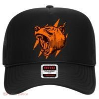 Sporty Chicago Skyline Roaring Bear Hat thumb 0