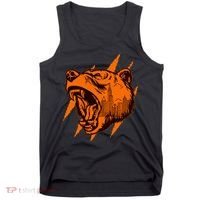 Sporty Chicago Skyline Roaring Bear Tank Top thumb 0