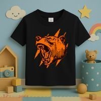 Sporty Chicago Skyline Roaring Bear Toddler T-Shirt thumb 3