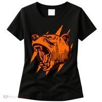 Sporty Chicago Skyline Roaring Bear Women's T-Shirt thumb 0