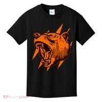 Sporty Chicago Skyline Roaring Bear Kids T-Shirt thumb 0
