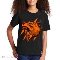 Sporty Chicago Skyline Roaring Bear Kids T-Shirt thumb 2