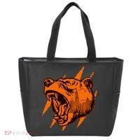 Sporty Chicago Skyline Roaring Bear Tote Bag thumb 0