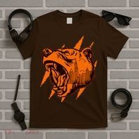 Sporty Chicago Skyline Roaring Bear T-Shirt thumb 5