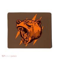 Sporty Chicago Skyline Roaring Bear Mousepad thumb 0