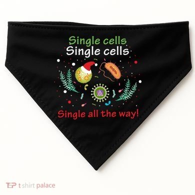 Single Cells Single Cells Science Biology Christmas Gift USA-Made Doggie Bandana