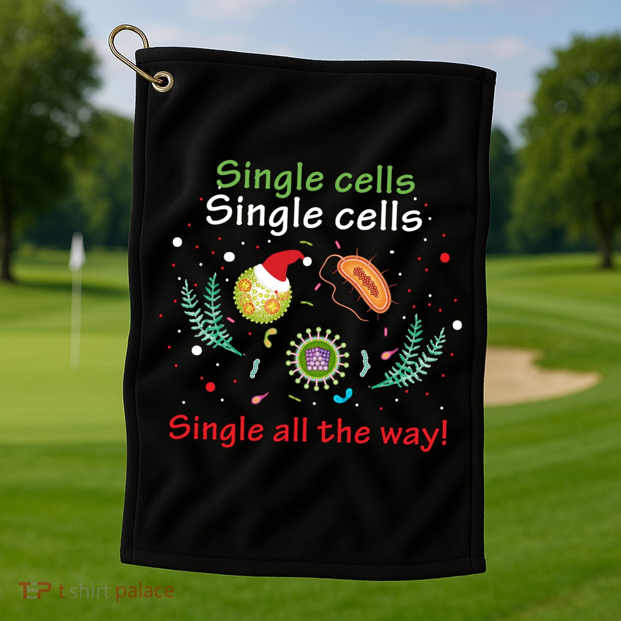 Single Cells Single Cells Science Biology Christmas Gift Golf Towel