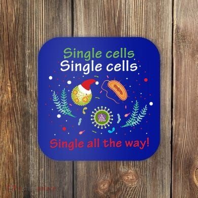 Single Cells Single Cells Science Biology Christmas Gift Coaster