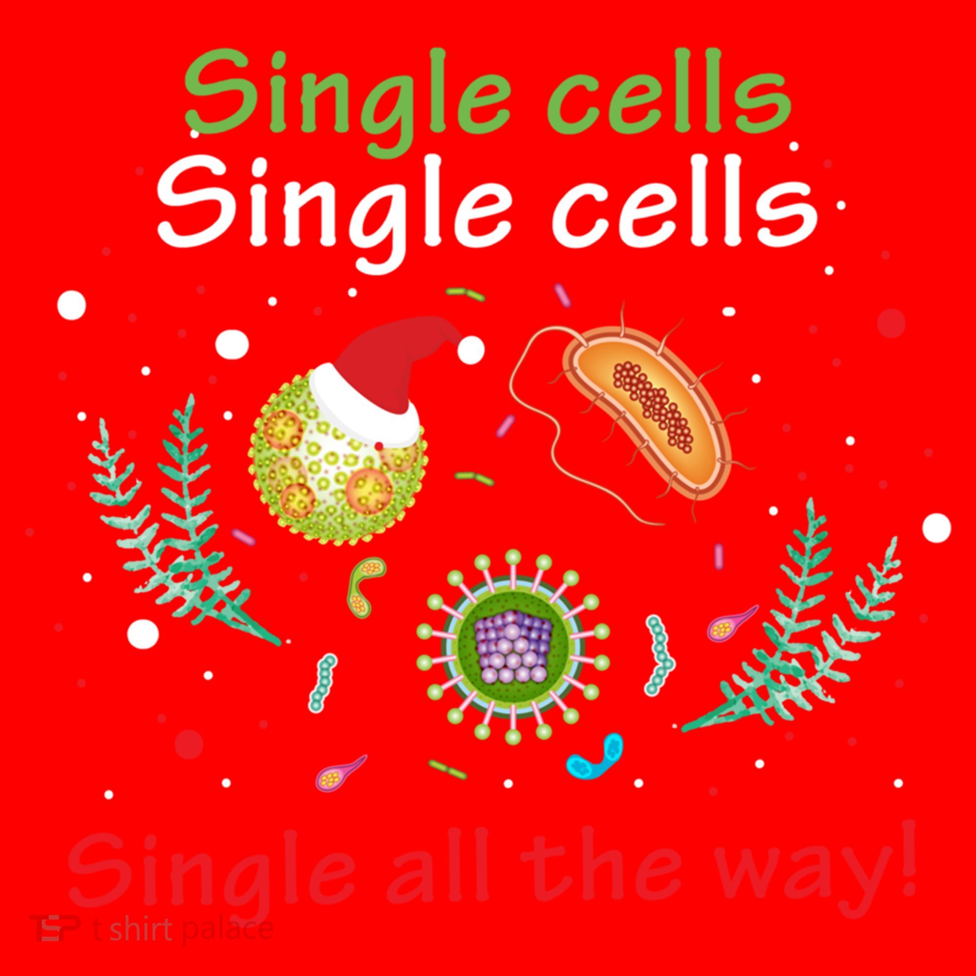 Single Cells Single Cells Science Biology Christmas Gift Santa Hat