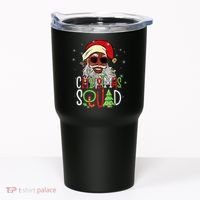 Santa Christmas Squad Black  African American Pajamas Tumbler thumb 0