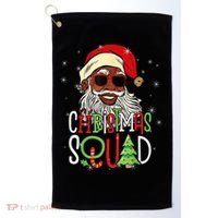 Santa Christmas Squad Black  African American Pajamas Golf Towel thumb 0