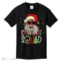 Santa Christmas Squad Black  African American Pajamas Kids T-Shirt thumb 0