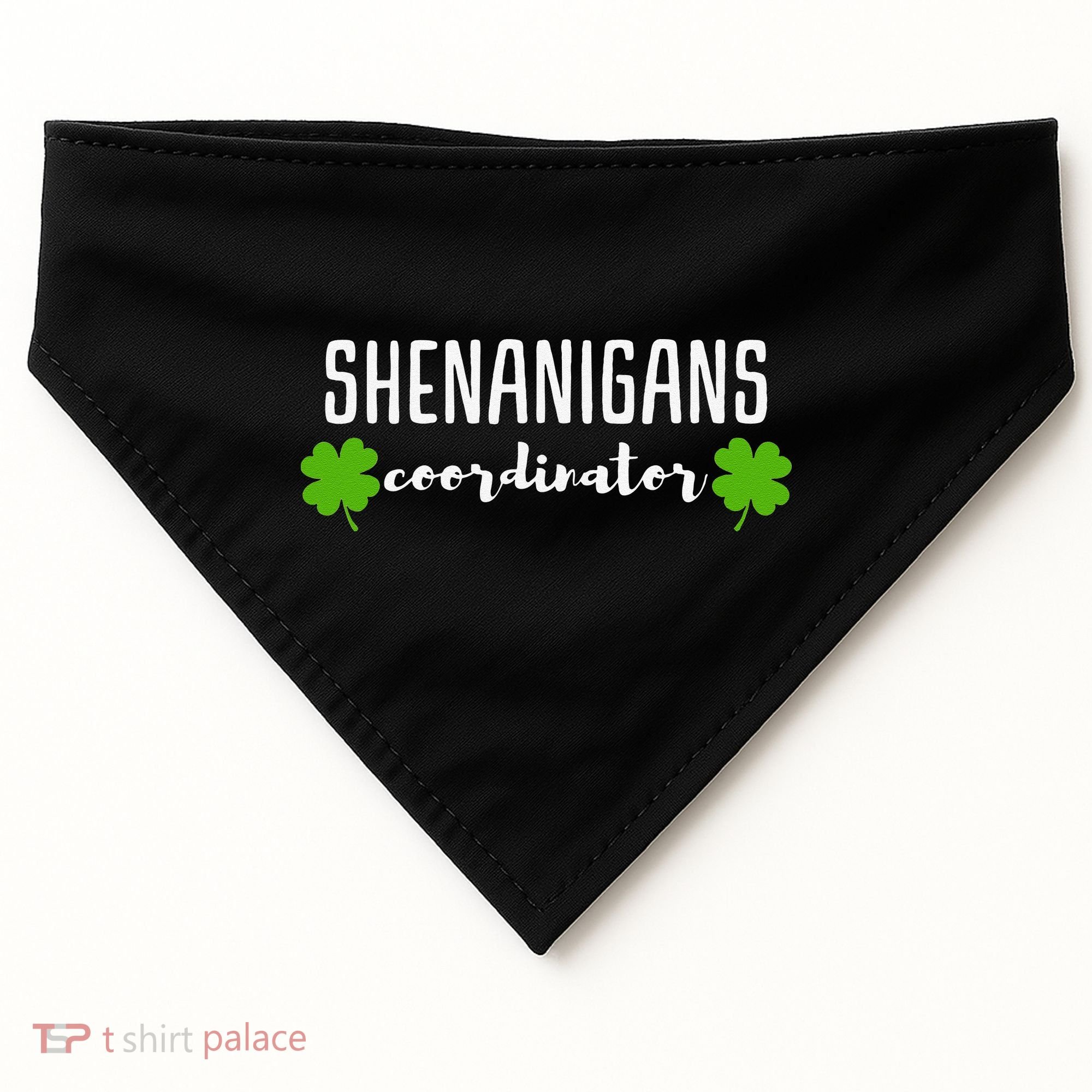 Shenanigans Coordinator Saint Irish Pats St. Patrick's Day USA-Made Doggie Bandana