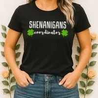 Shenanigans Coordinator Saint Irish Pats St. Patrick's Day Women's T-Shirt thumb 2