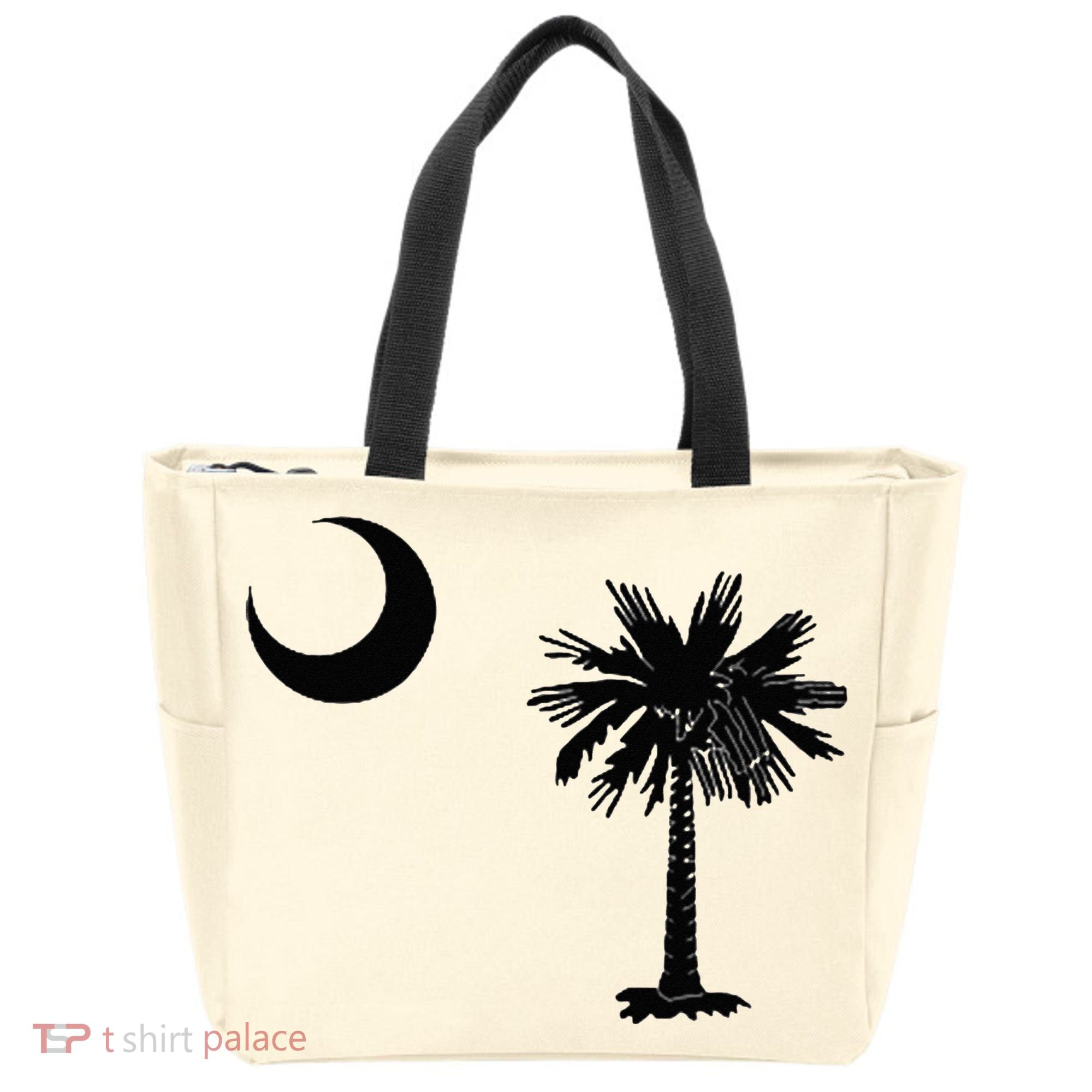 South Carolina State Flag Palmetto Moon SC Pride Tote Bag