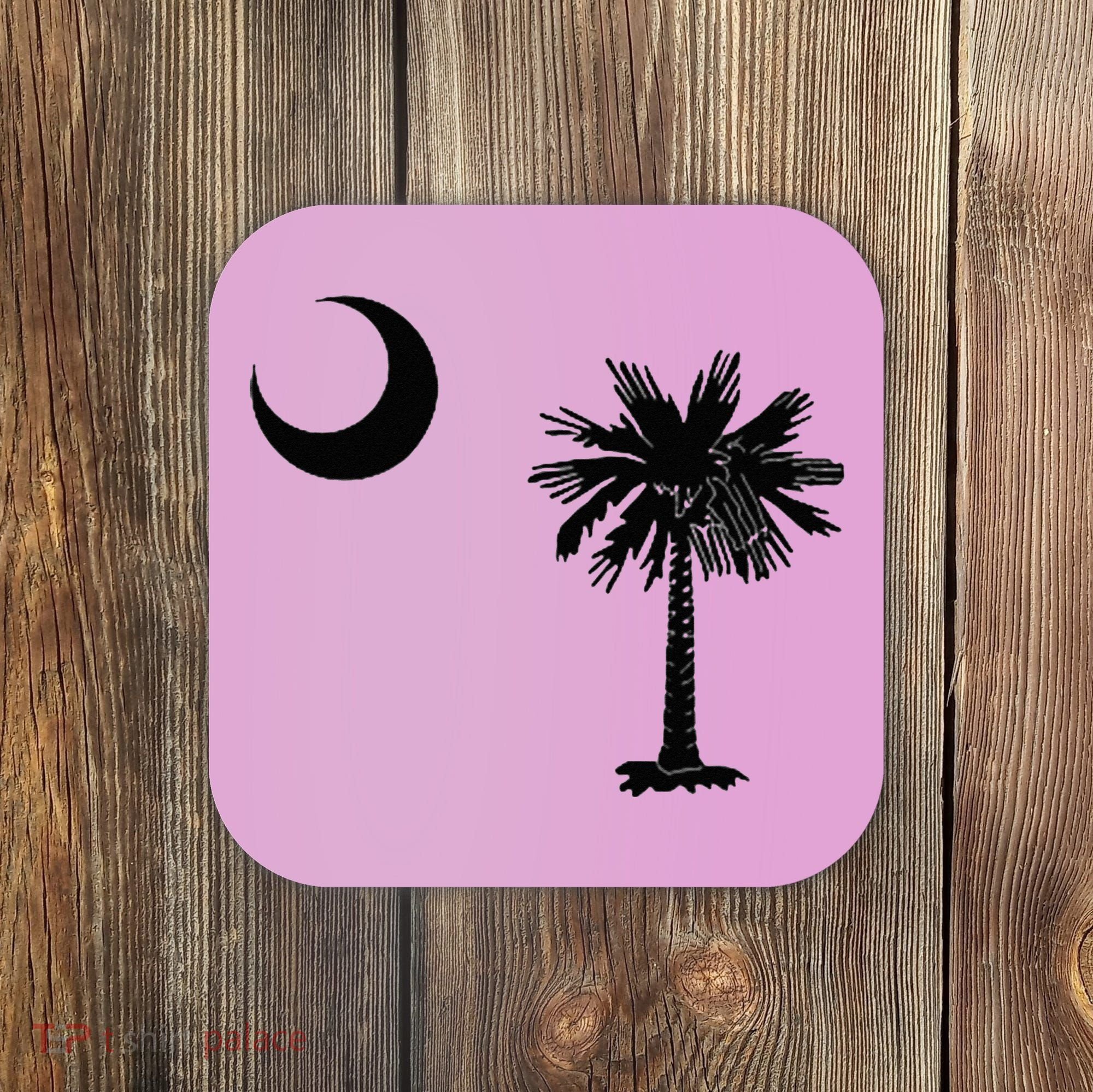 South Carolina State Flag Palmetto Moon SC Pride Coaster