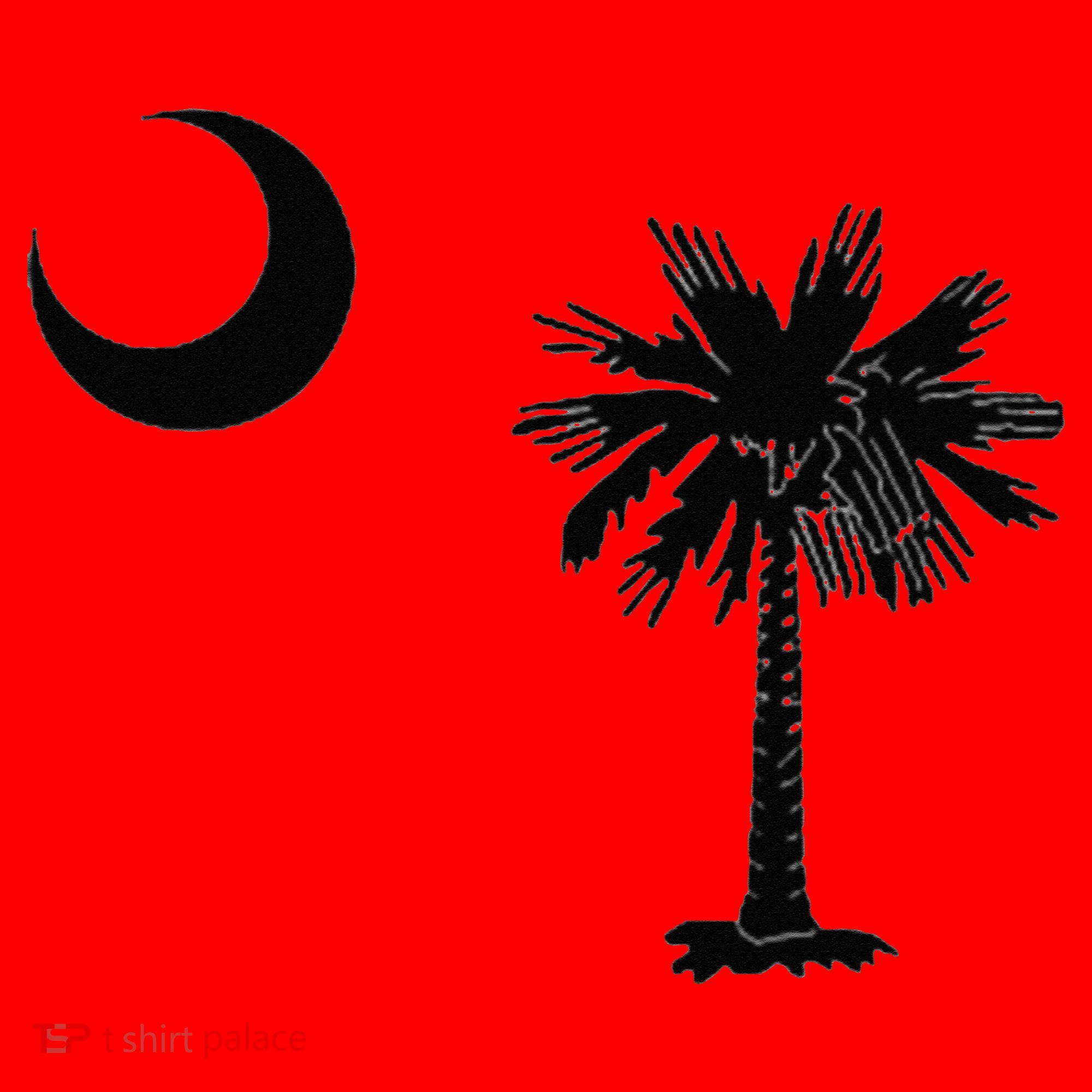 South Carolina State Flag Palmetto Moon SC Pride Santa Hat