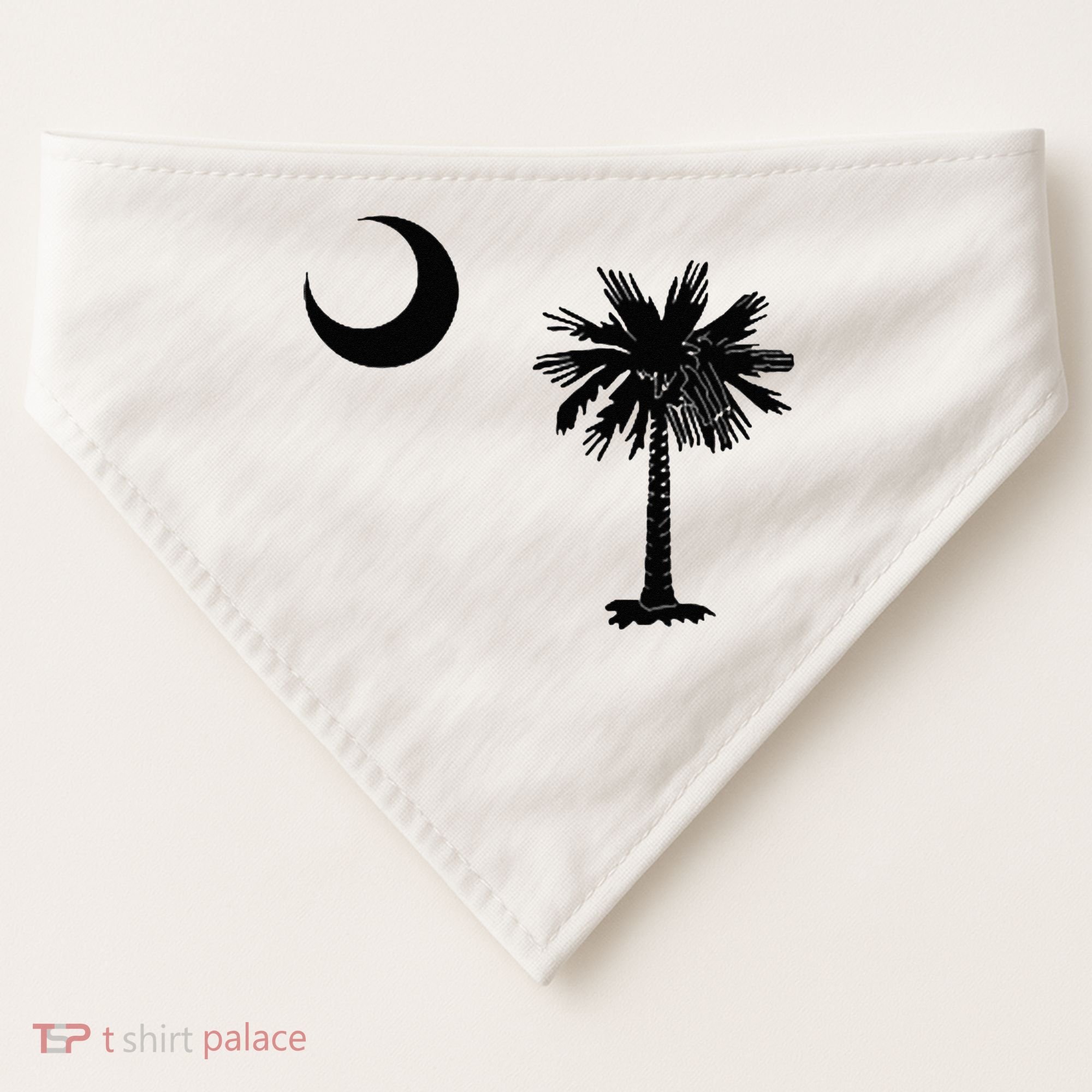 South Carolina State Flag Palmetto Moon SC Pride USA-Made Doggie Bandana