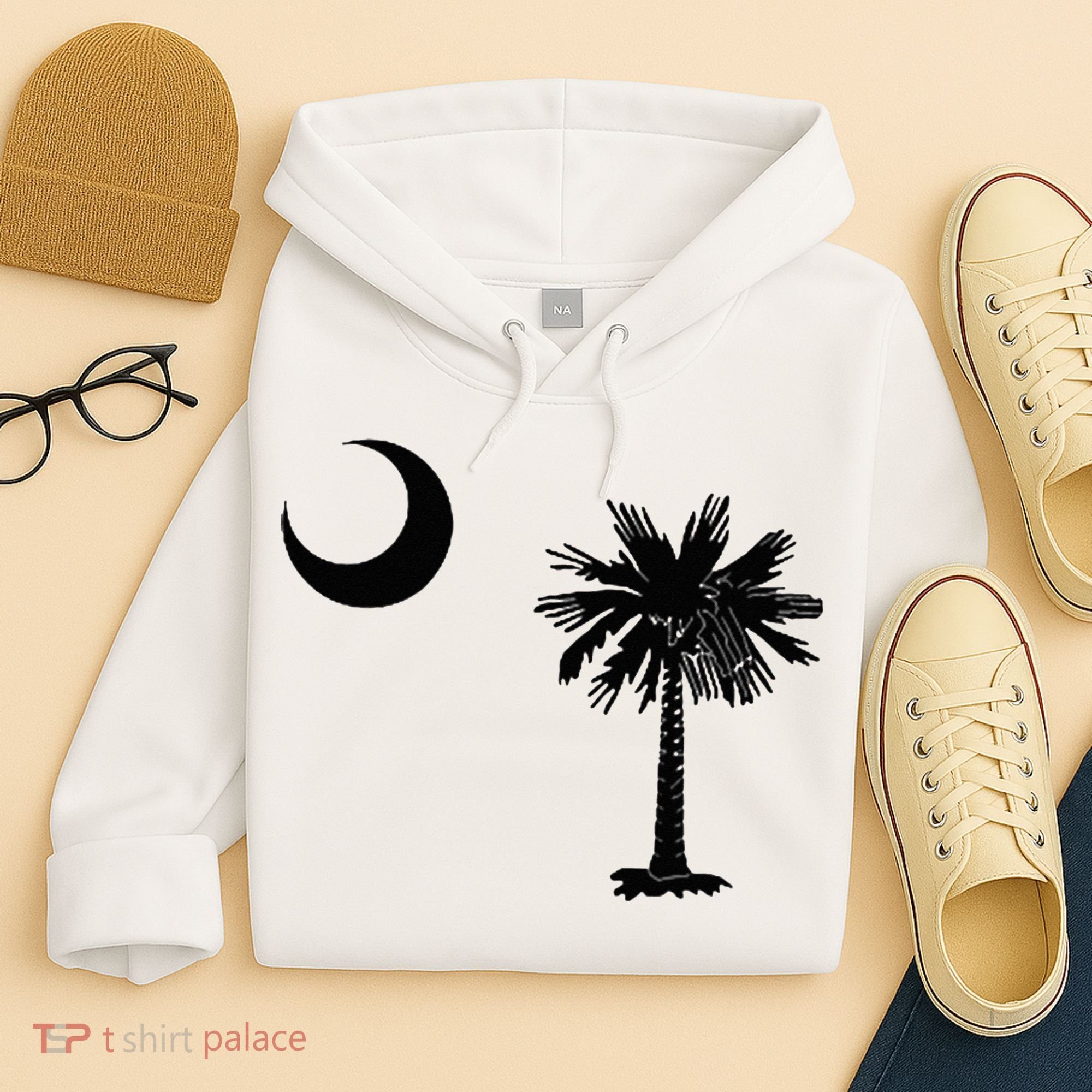 South Carolina State Flag Palmetto Moon SC Pride Hoodie