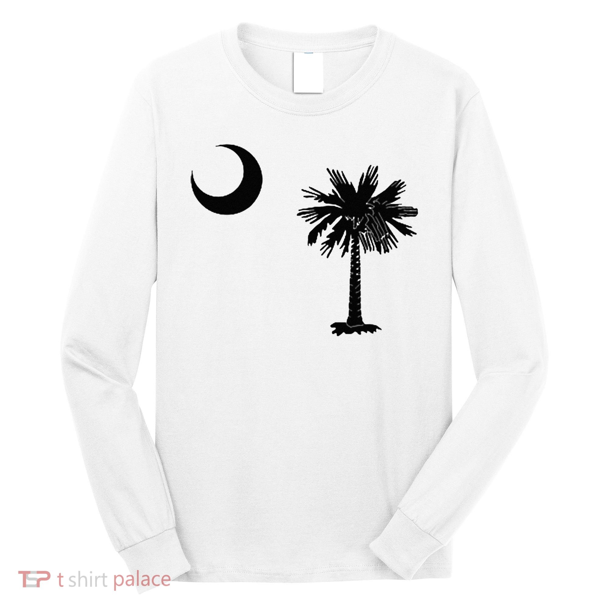 South Carolina State Flag Palmetto Moon SC Pride Long Sleeve Shirt