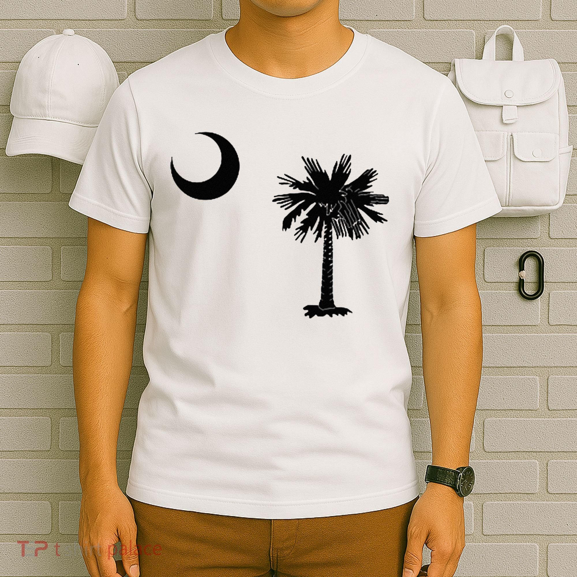 South Carolina State Flag Palmetto Moon SC Pride T-Shirt