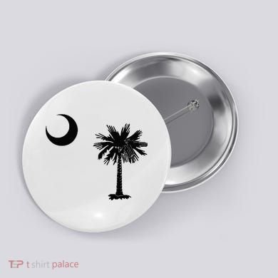 South Carolina State Flag Palmetto Moon SC Pride Button