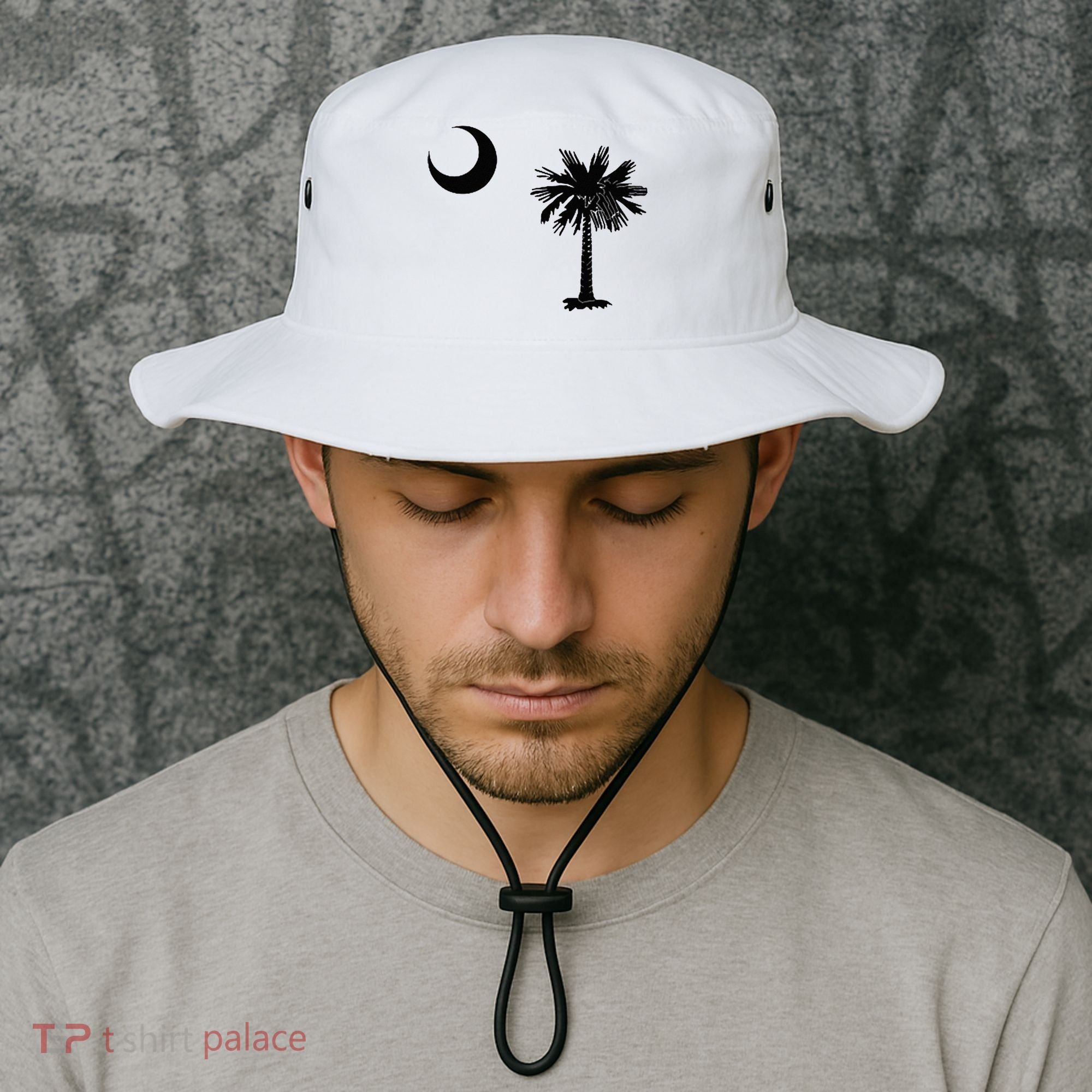 South Carolina State Flag Palmetto Moon SC Pride Bucket Hat