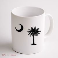 South Carolina State Flag Palmetto Moon SC Pride Coffee Mug thumb 1