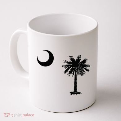South Carolina State Flag Palmetto Moon SC Pride Coffee Mug