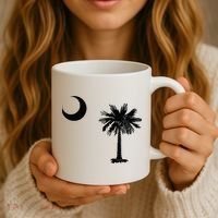 South Carolina State Flag Palmetto Moon SC Pride Coffee Mug thumb 3