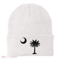 South Carolina State Flag Palmetto Moon SC Pride Beanie thumb 0