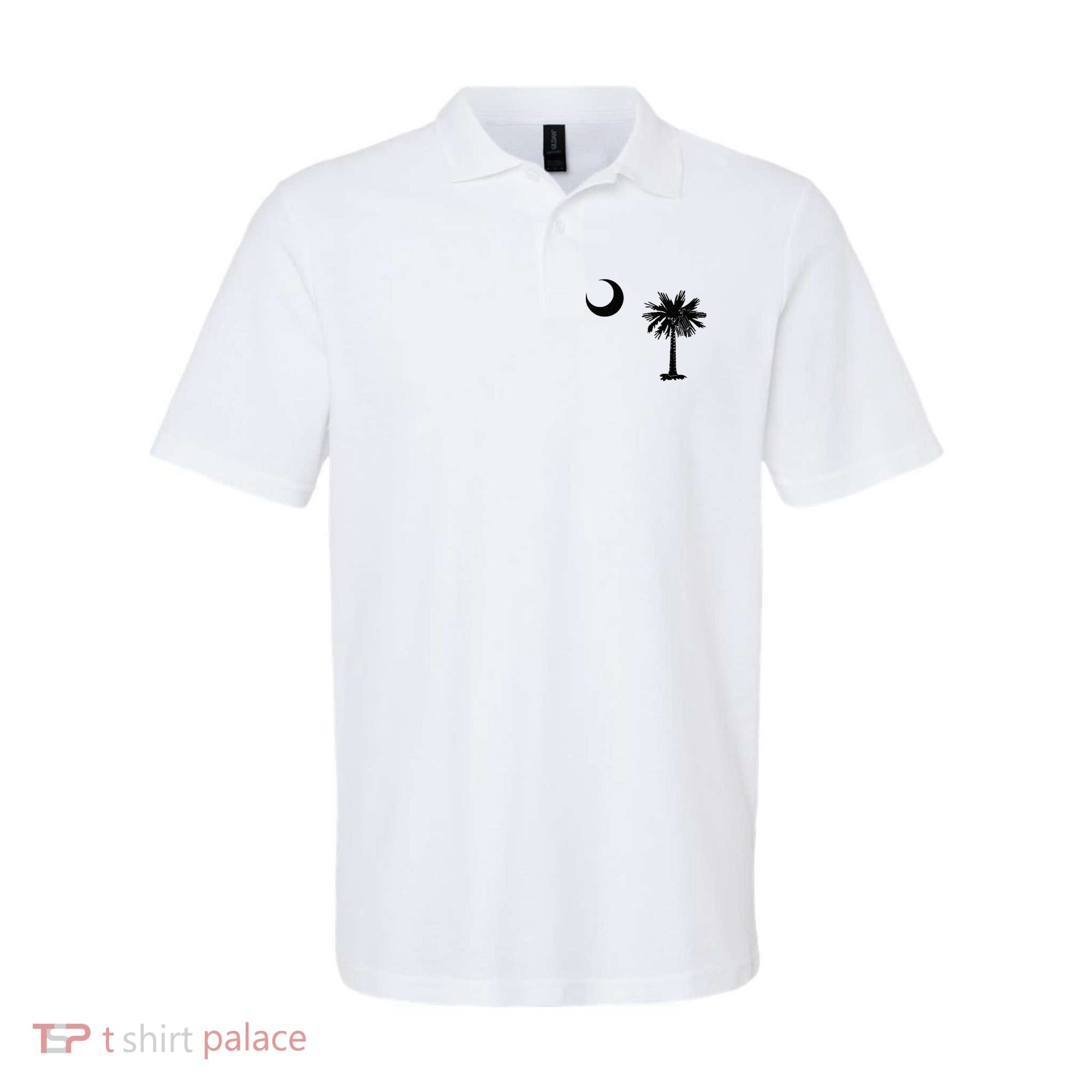 South Carolina State Flag Palmetto Moon SC Pride Polo