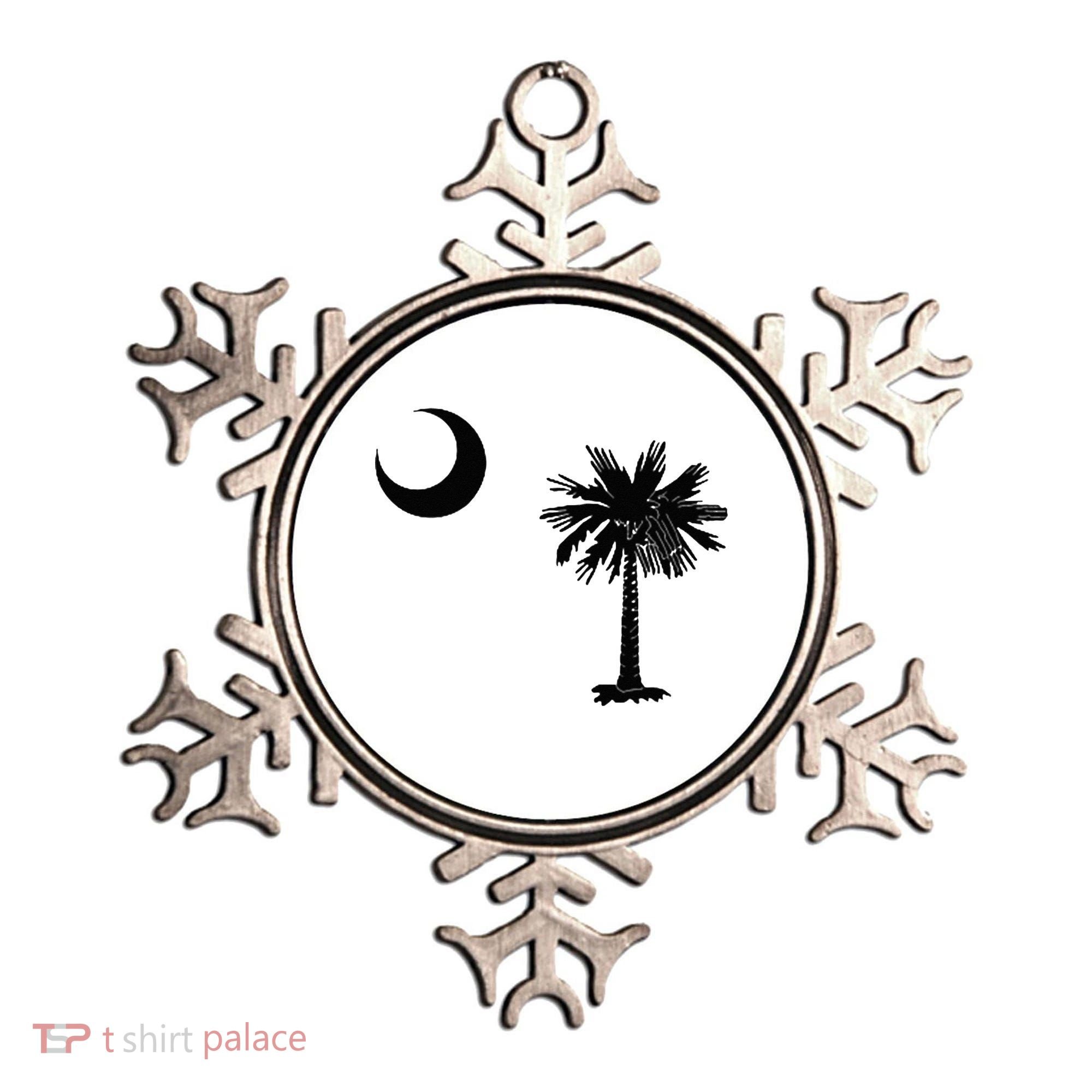 South Carolina State Flag Palmetto Moon SC Pride Ornament