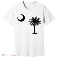 South Carolina State Flag Palmetto Moon SC Pride Premium T-Shirt thumb 0