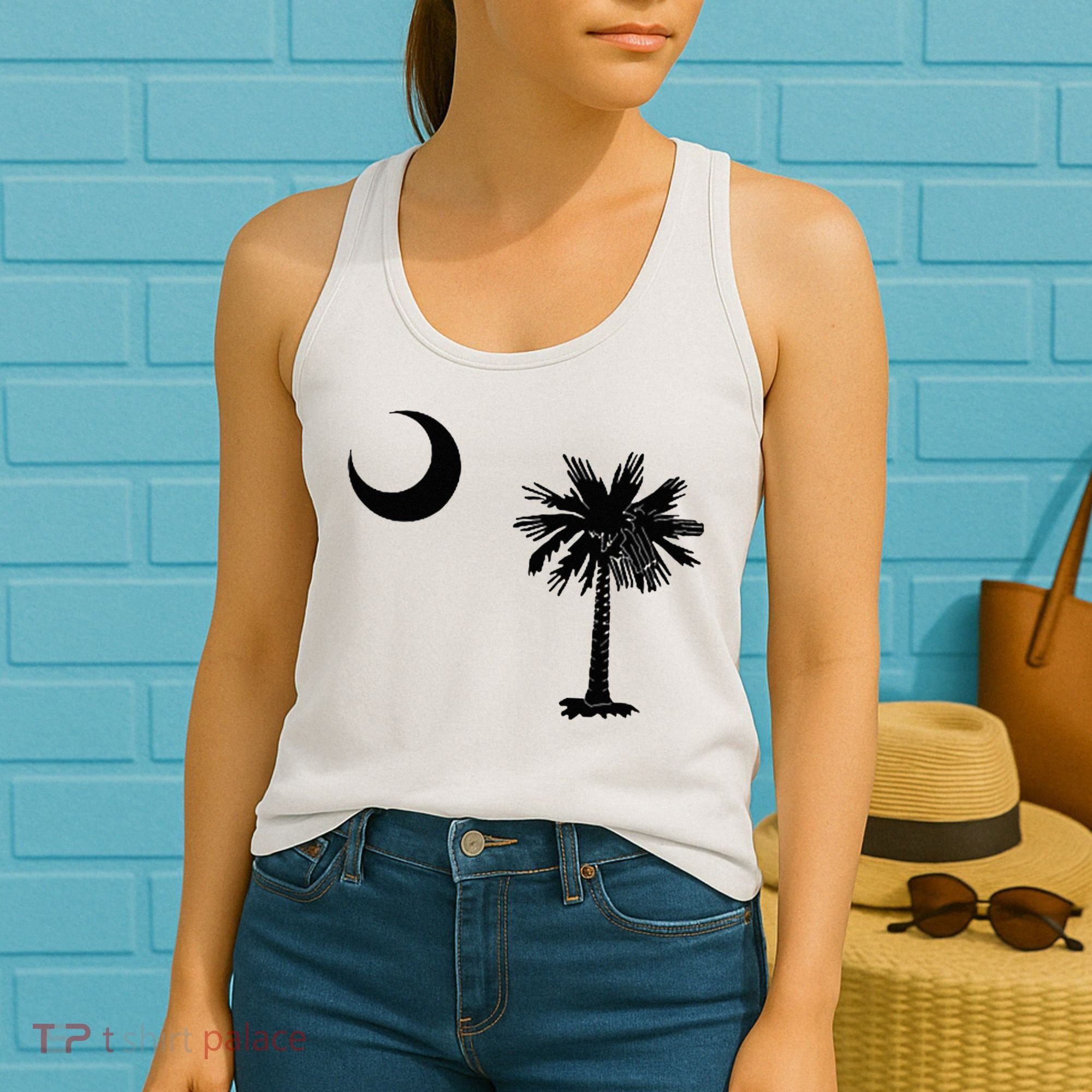 South Carolina State Flag Palmetto Moon SC Pride Women's Tank Top