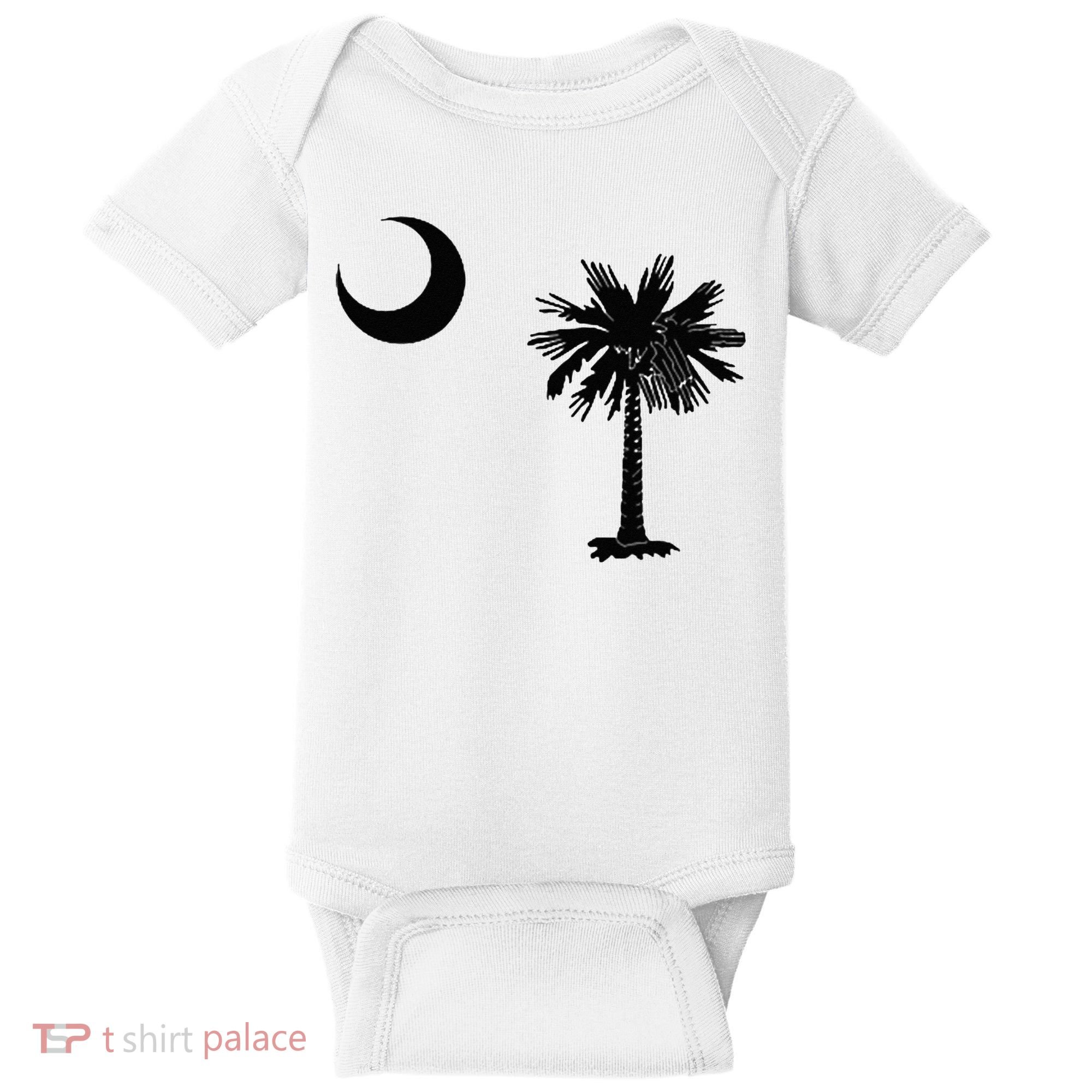 South Carolina State Flag Palmetto Moon SC Pride Baby Bodysuit
