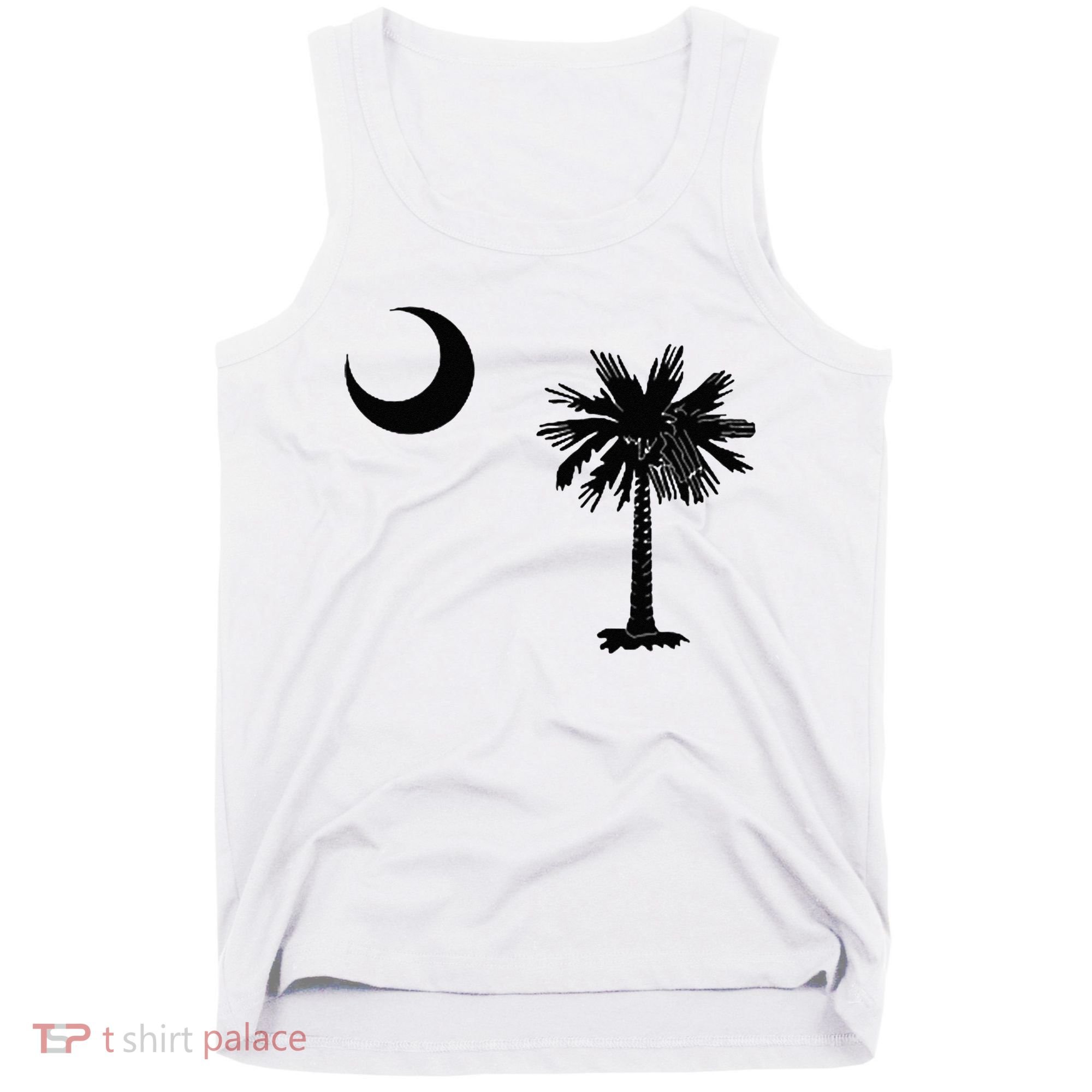 South Carolina State Flag Palmetto Moon SC Pride Tank Top