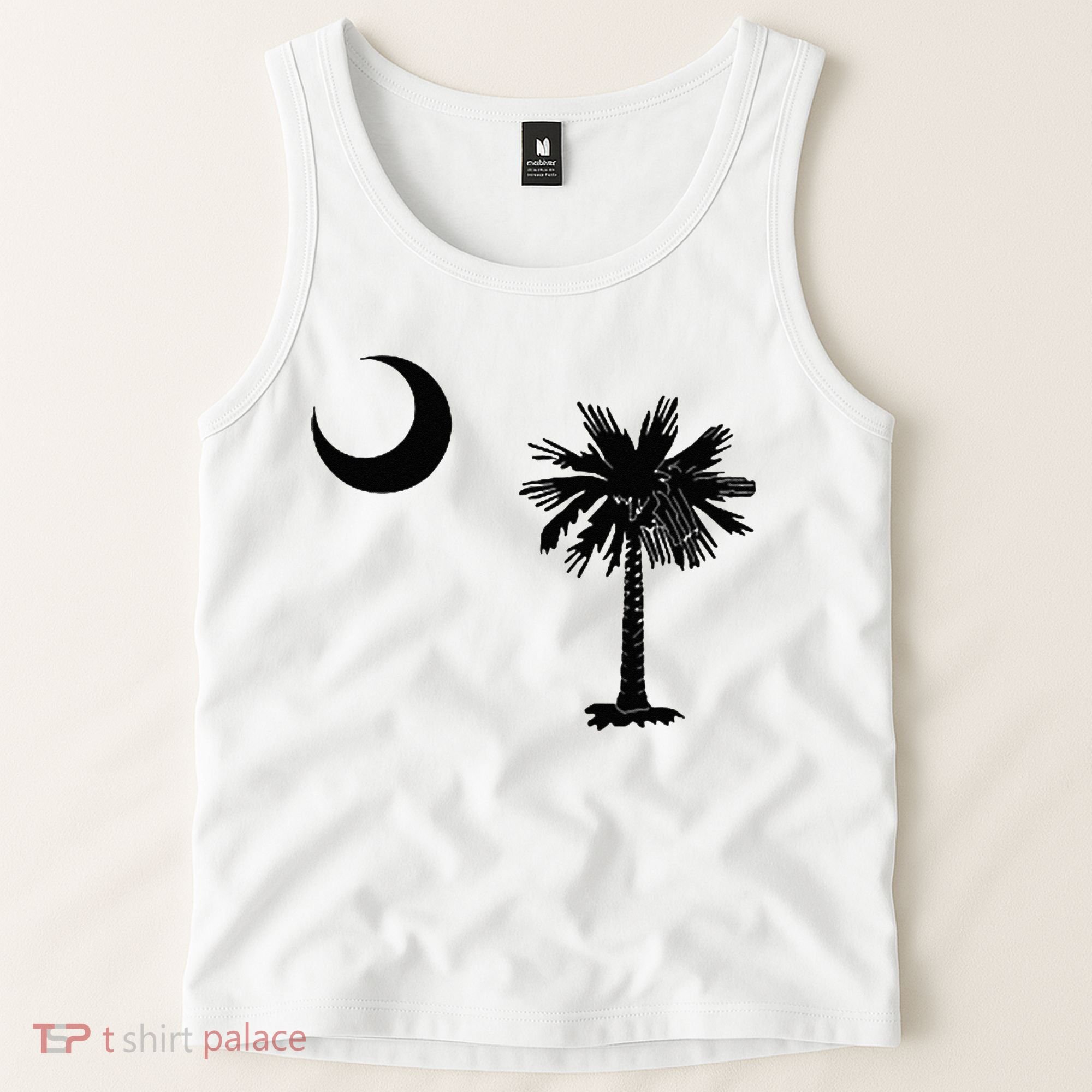 South Carolina State Flag Palmetto Moon SC Pride Tank Top