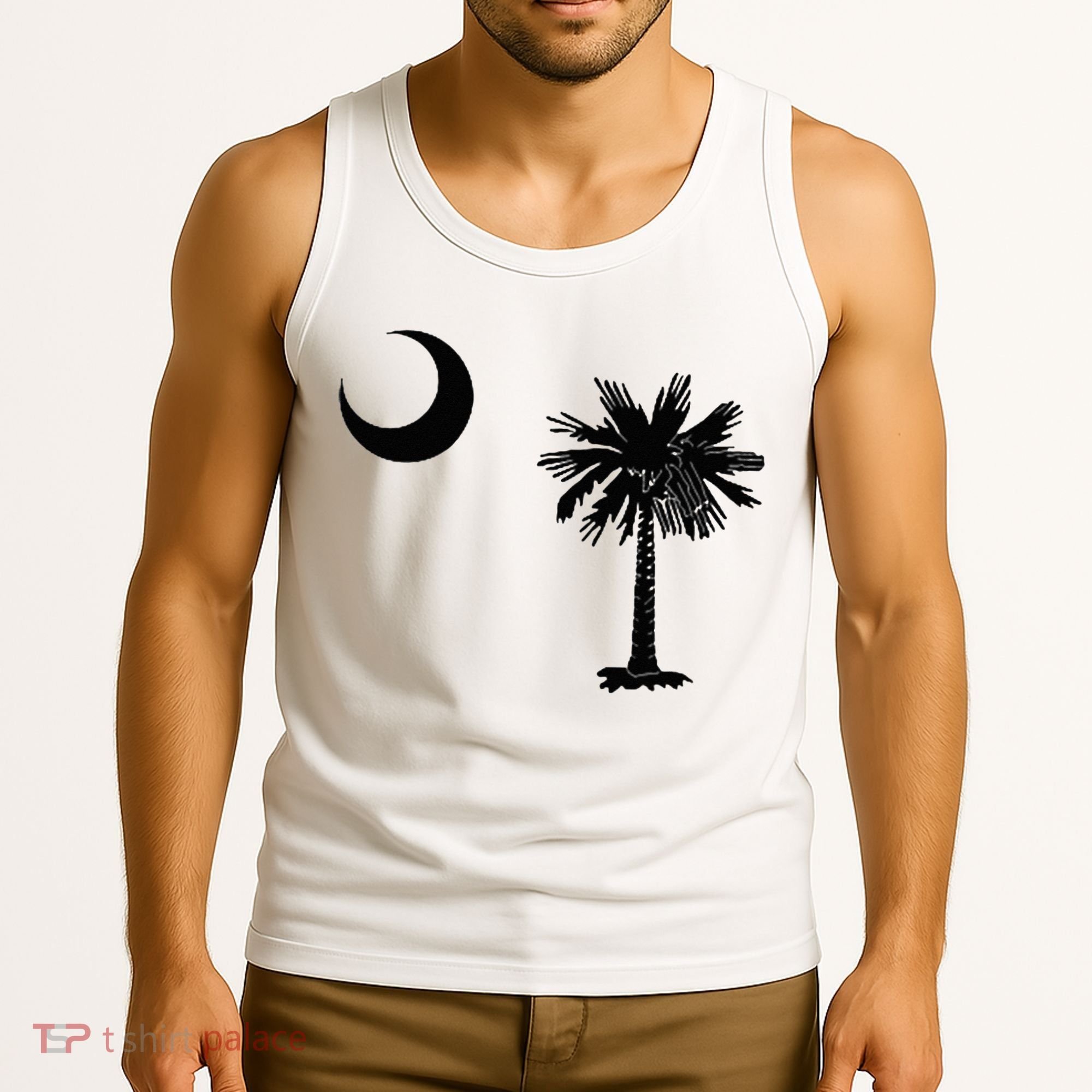 South Carolina State Flag Palmetto Moon SC Pride Tank Top