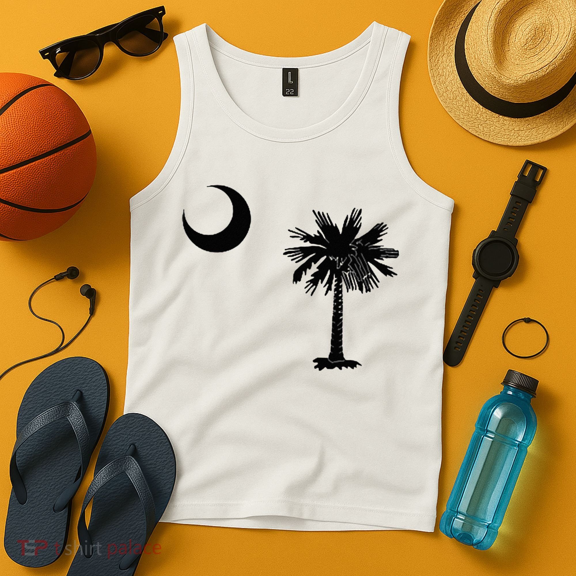 South Carolina State Flag Palmetto Moon SC Pride Tank Top