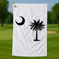 South Carolina State Flag Palmetto Moon SC Pride Golf Towel thumb 1