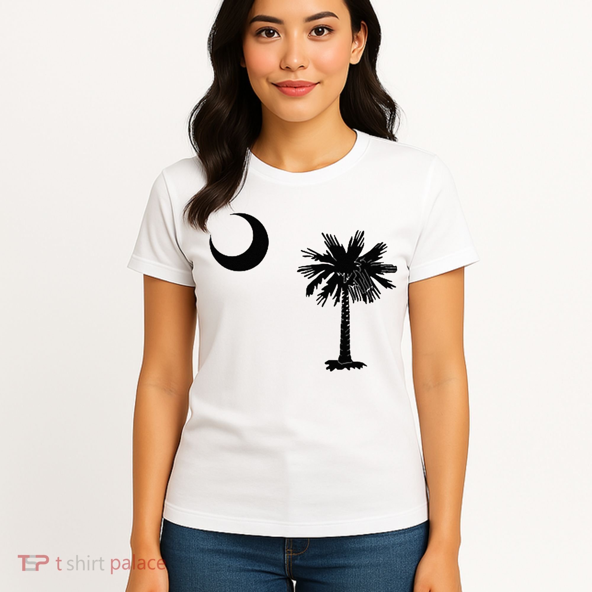 South Carolina State Flag Palmetto Moon SC Pride Women's T-Shirt