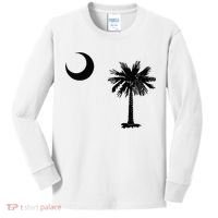 South Carolina State Flag Palmetto Moon SC Pride Kids Long Sleeve Shirt thumb 0