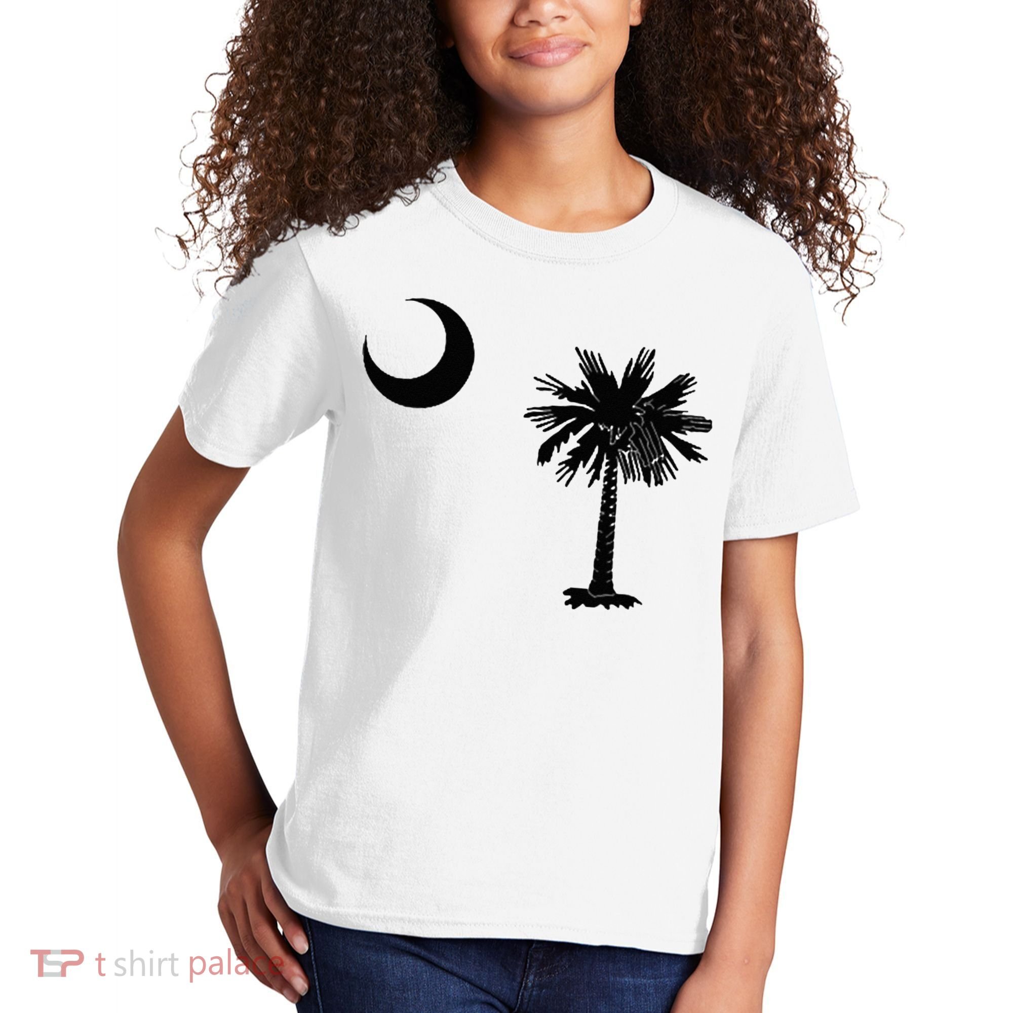 South Carolina State Flag Palmetto Moon SC Pride Kids T-Shirt