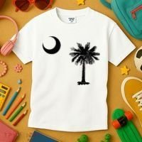South Carolina State Flag Palmetto Moon SC Pride Kids T-Shirt thumb 3