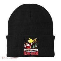 Santa Claus Selfie Funny Elf Christmas Beanie thumb 0