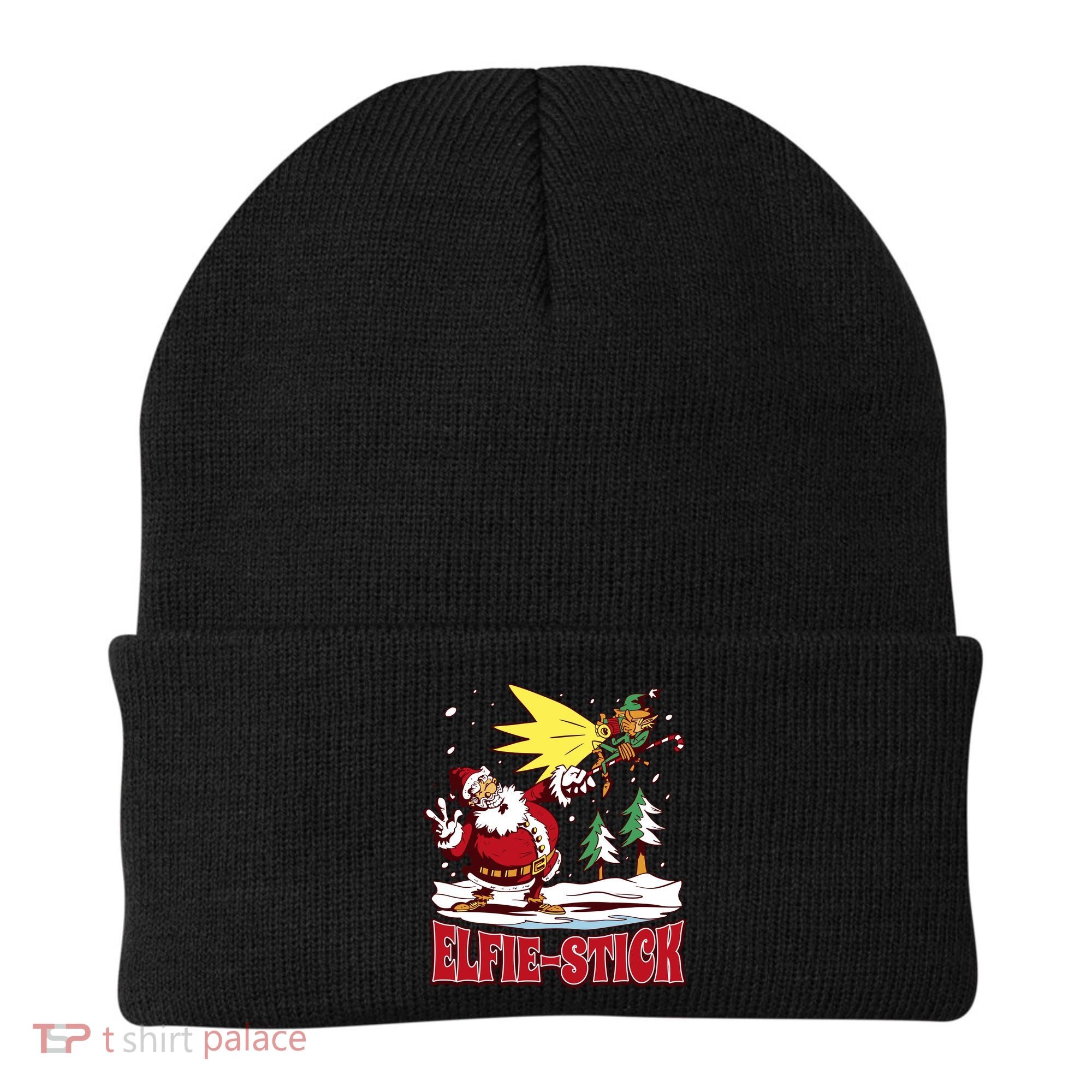 Santa Claus Selfie Funny Elf Christmas Beanie