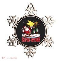 Santa Claus Selfie Funny Elf Christmas Ornament thumb 0