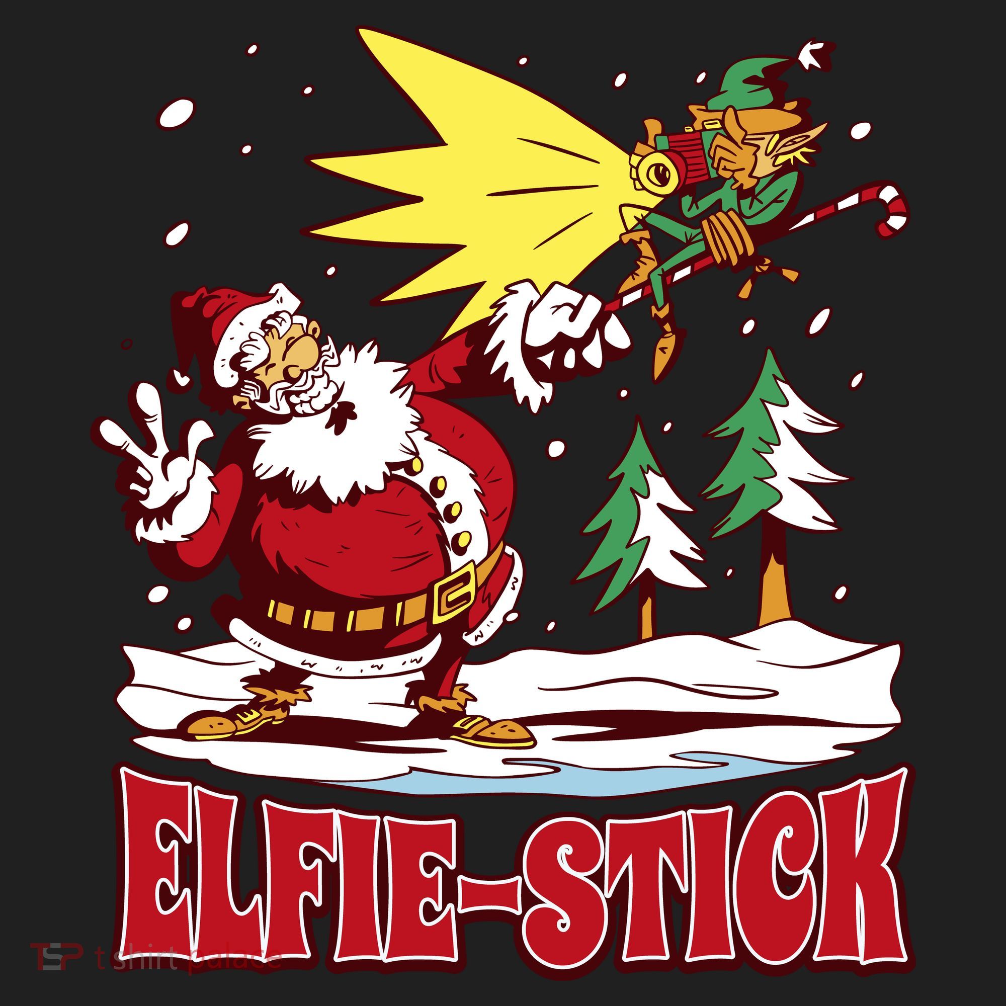 Santa Claus Selfie Funny Elf Christmas Hat